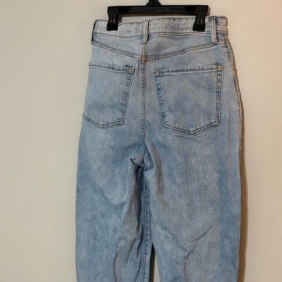 Wild Fable Distressed Light Blue Super High Rise Baggy Jeans - Picture 9 of 12